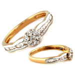 gładki złoty pierścionek