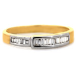 złoty pierścionek bez cyrkonii