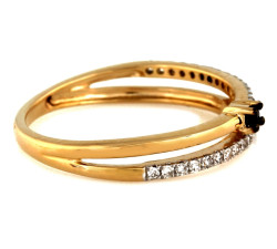 złoty pierścionek bez cyrkonii