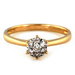 klasyczny złoty pierścionek