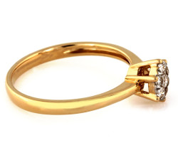 złoty pierścionek bez kamieni