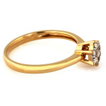 złoty pierścionek bez kamieni