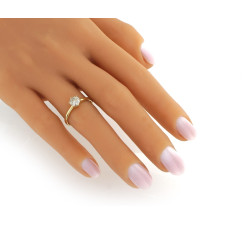 gładki złoty pierścionek