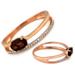 gładki złoty pierścionek