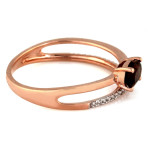 złoty pierścionek bez cyrkonii