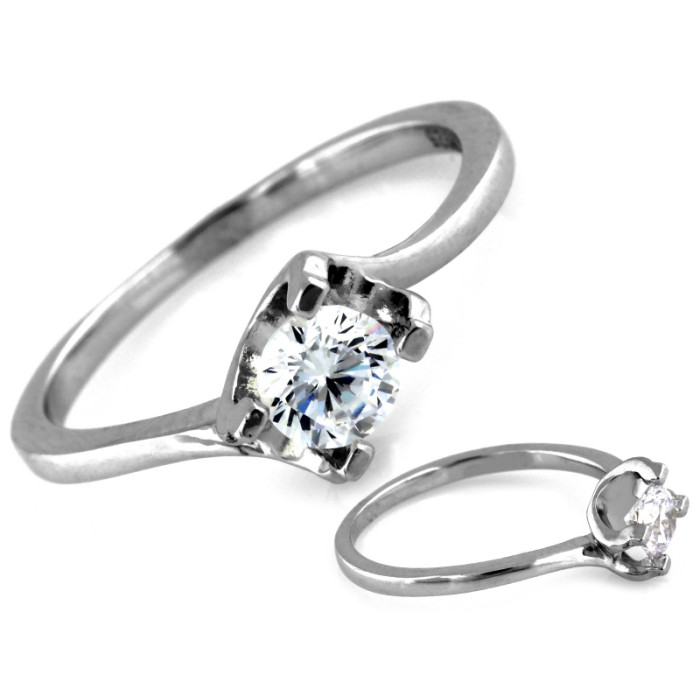 pierścionek srebro bez zdobienia