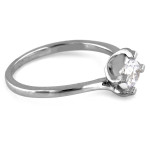 srebrny pierścionek bez kamieni 925