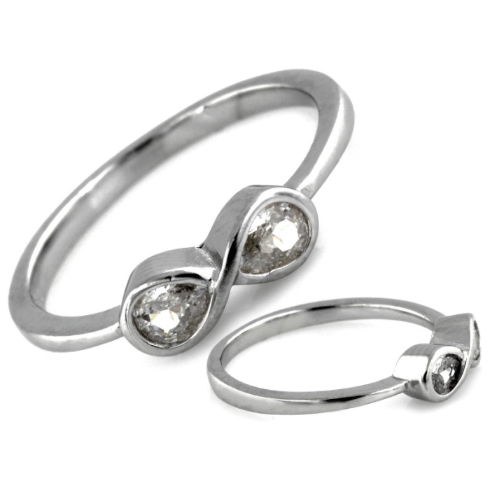 srebrny pierścionek bez kamieni 925