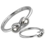 srebrny pierścionek bez kamieni 925