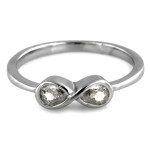 srebrny pierścionek bez kamieni