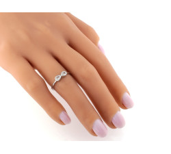 pierścionek srebrny bez kamienia