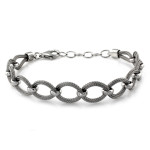 srebrna bransoletka bez kamienia