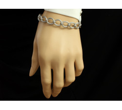 srebrna bransoletka bez kamienia