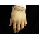 srebrna bransoletka bez kamienia