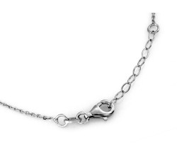 Naszyjnik srebrny 925 celebrytka z trzema minimalistycznymi kółkami