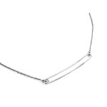 Srebrny naszyjnik celebrytka 925 z blaszka idealną do grawerowania