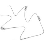 Długi naszyjnik srebrny 925 z motywem nieskończoności jako zawieszką