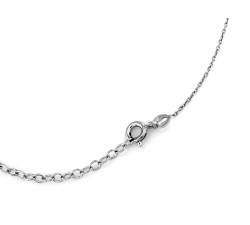 Długi naszyjnik srebrny 925 z motywem nieskończoności jako zawieszką