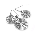 komplet stalowy ze srebrem