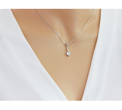 zestaw biżuterii srebrny ze stalą