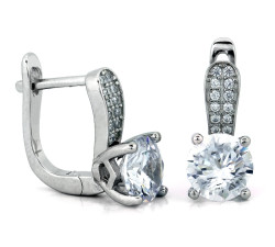 srebrny zestaw 925 ze stalą