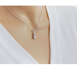 srebrny komplet ze stalą