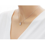 srebrny zestaw 925 ze stalą