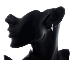 zestaw biżuterii srebrny ze stalą