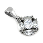 srebrny zestaw 925 ze stalą