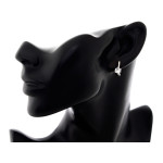 zestaw biżuterii srebrny ze stalą