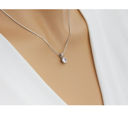 srebrny zestaw 925 ze stalą