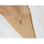 srebrny zestaw 925 ze stalą