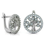 srebrny zestaw 925 ze stalą