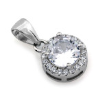 zestaw biżuterii srebrny ze stalą