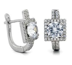 srebrny zestaw 925 ze stalą