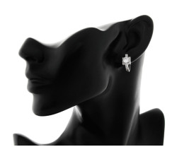 komplet stalowy ze srebrem