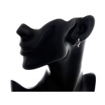 zestaw biżuterii srebrny ze stalą