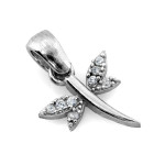 srebrny zestaw 925 ze stalą