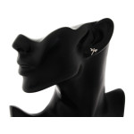 srebrny komplet ze stalą