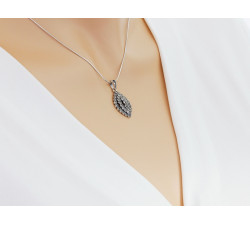 komplet stalowy ze srebrem