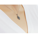 komplet stalowy ze srebrem