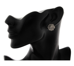 komplet stalowy ze srebrem