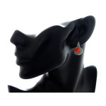 srebrny zestaw 925 ze stalą