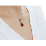 zestaw biżuterii srebrny ze stalą