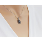 komplet stalowy ze srebrem