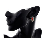 zestaw biżuterii srebrny ze stalą