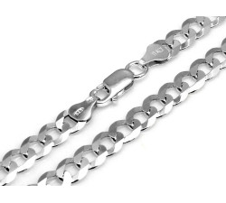 Łańcuszek ze srebra 925 o splocie pancerki na prezent