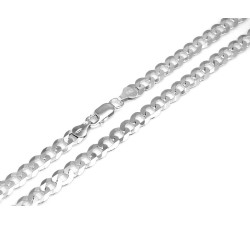 Łańcuszek ze srebra 925 o splocie pancerki na prezent