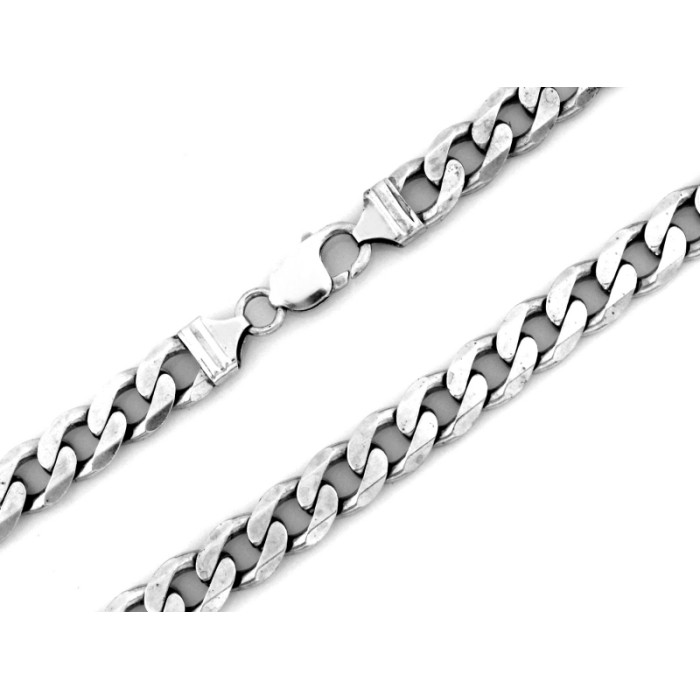 Srebrny łańcuch męski bardzo gruba pancerka 10.7mm