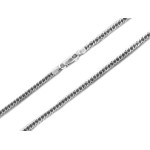 Łańcuszek ze srebra 925 męski o splocie rombo